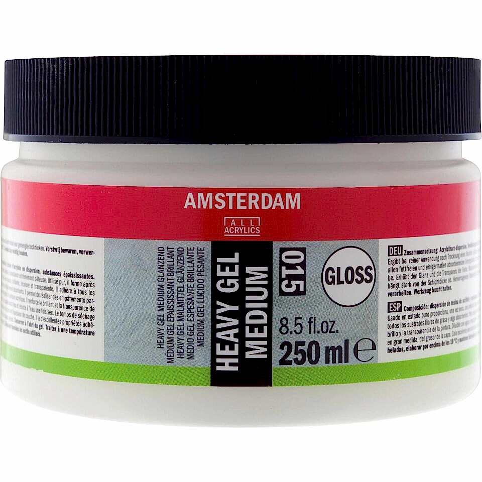 AMSTERDAM HEAVY GEL MEDIUM GLOSS 015 250ML