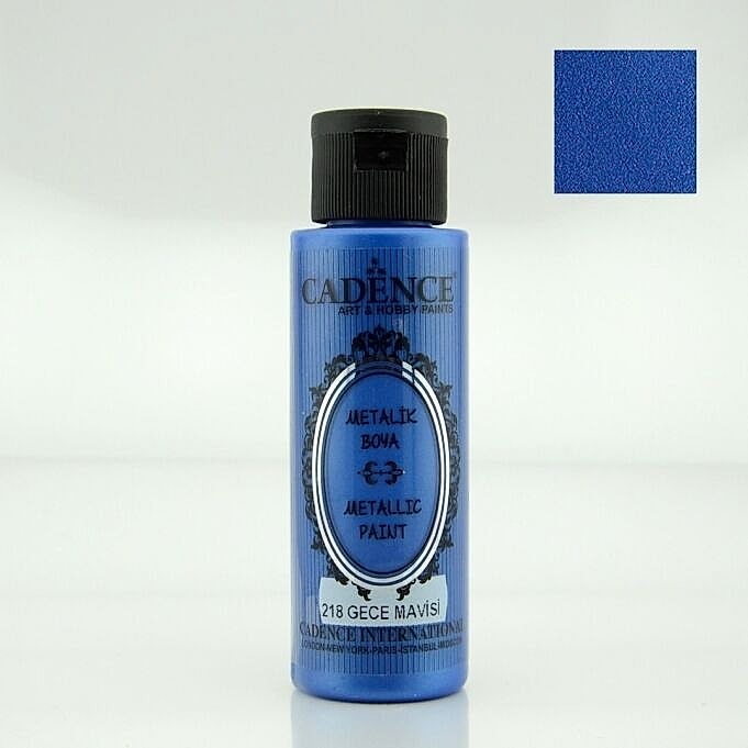 METALİK SEDEFLİ BOYA 218 GECE MAVİSİ 70ML