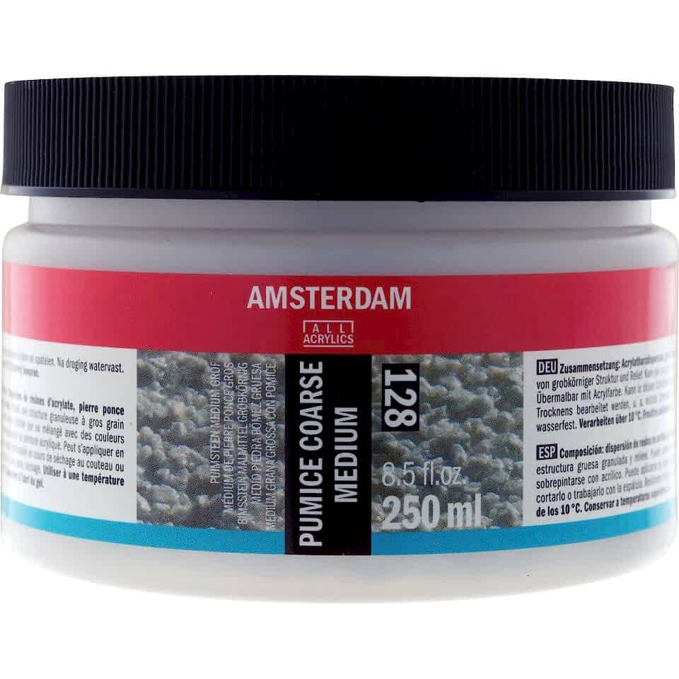 AMSTERDAM PUMICE COARSE MEDIUM 128 250ML (SÜNGERTAŞI KALIN GRENLİ)
