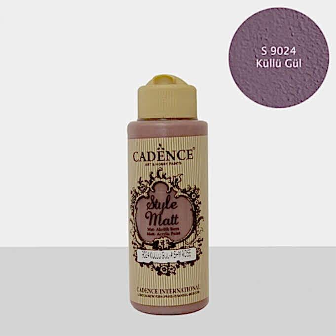 STYLE MAT AKRİLİK BOYA S-9024 KÜLLÜ GÜL 120ML