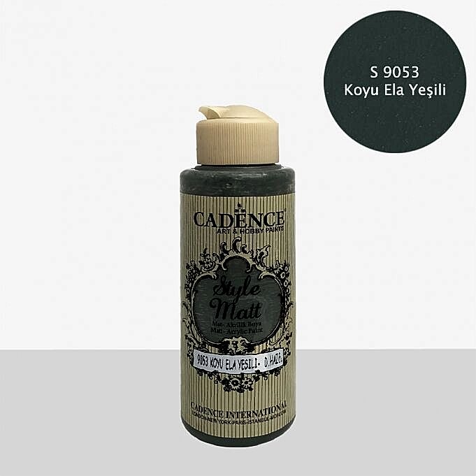 S9053 Koyu Ela Yeşil Mat Akrilik Boya