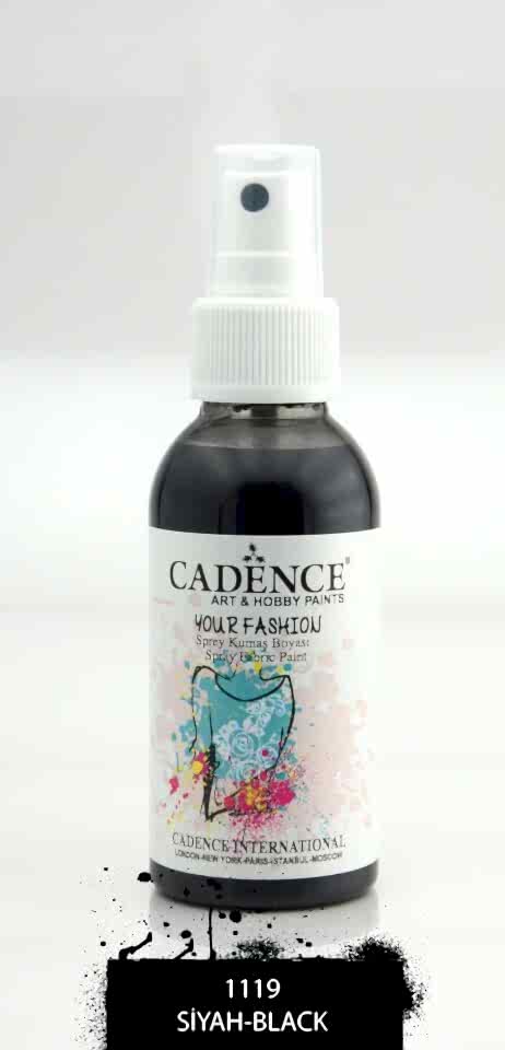 KUMAŞ SPREY BOYA 1119 SİYAH 100ML