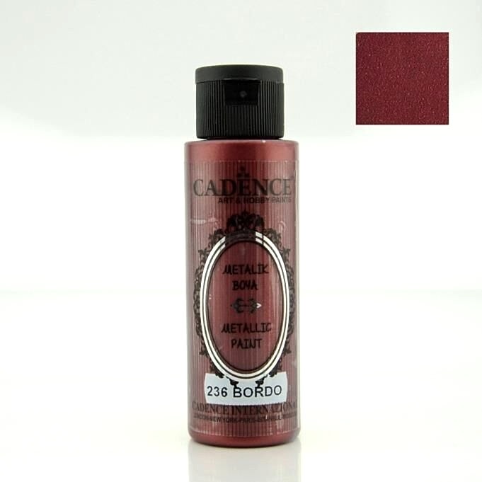 METALİK SEDEFLİ BOYA 236 BORDO 70ML