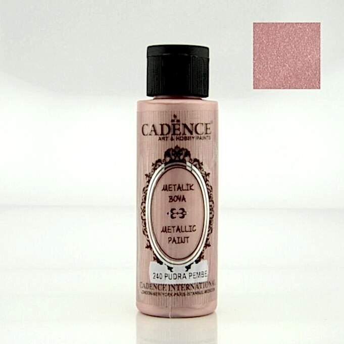 240 Pudra Pembe 70ML Metalik Boya