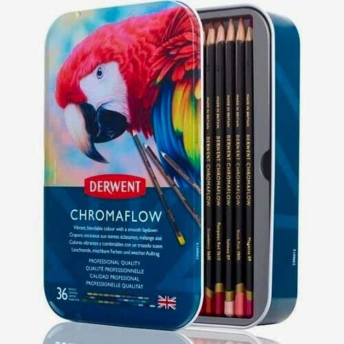 DERWENT CHROMAFLOW 36'LI METAL KUTU YENİ