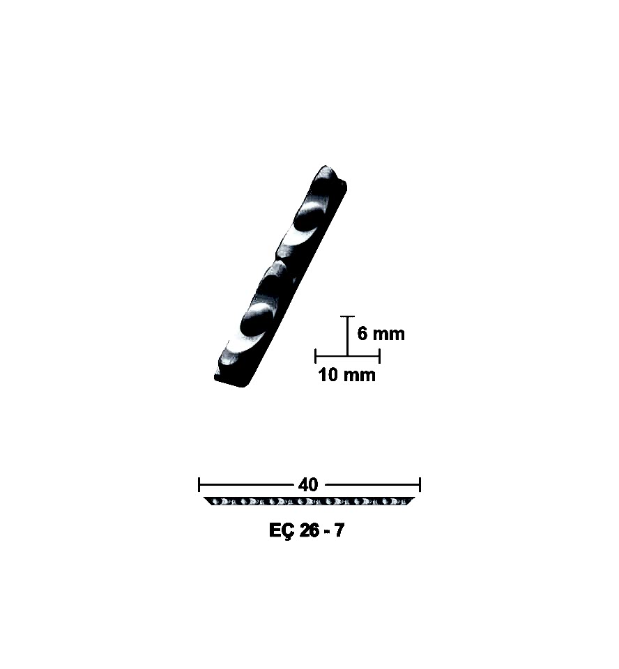 40 CM ESNEK MOBİLYA ÇITASI