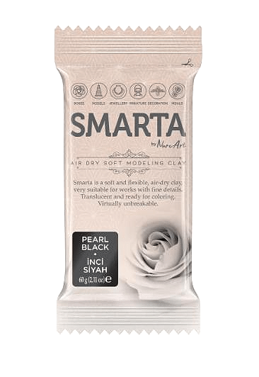 SMARTA HAVAYLA KURUYAN MODELLEME HAMURU METALİK SİYAH İNCİ 60GR