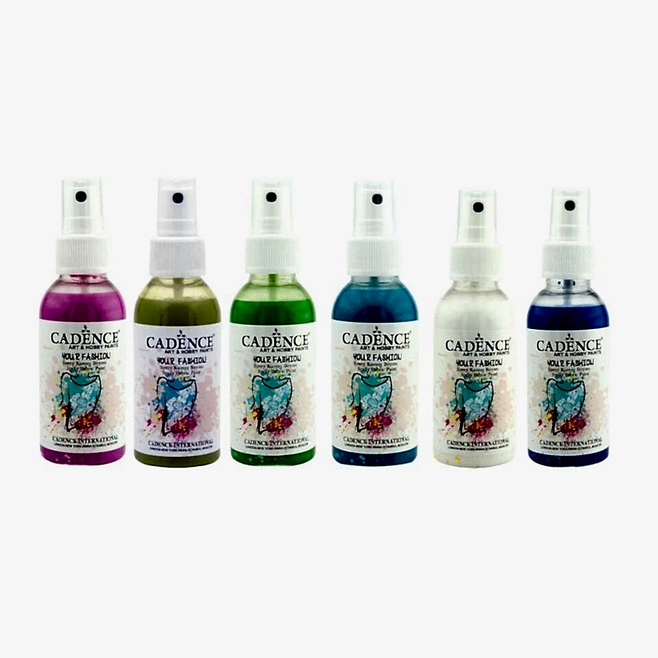 CADENCE SPREY KUMAŞ BOYASI 100ML 6LI SET