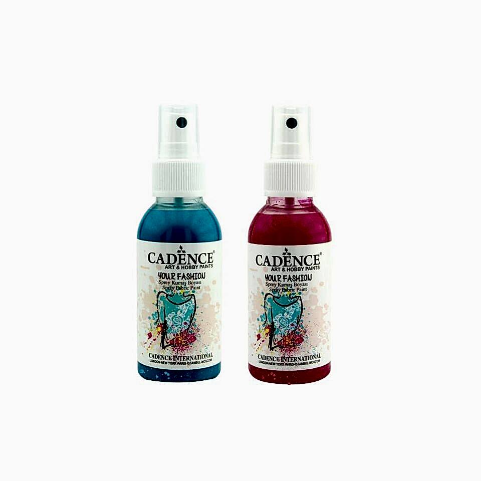 CADENCE SPREY KUMAŞ BOYASI 100ML 2Lİ SET
