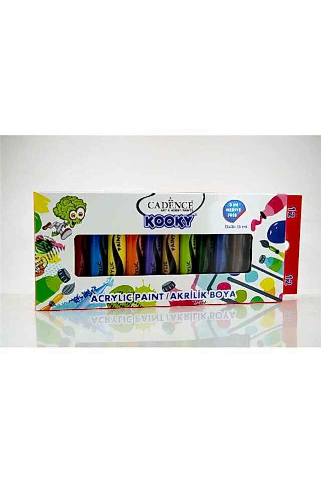CADENCE KOOKY AKRİLİK 12'Lİ SET 15ML ( TÜP)