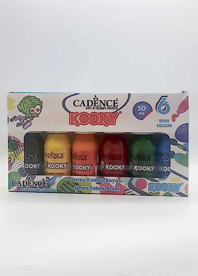 CADENCE KOOKY SPREY KUMAŞ BOYA 6'LI 50ML