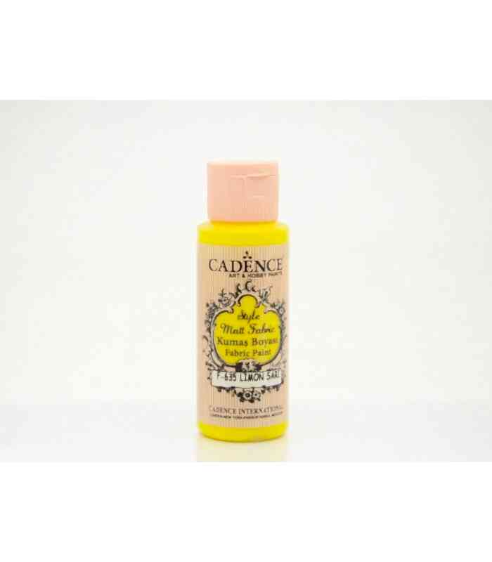 STYLE MATT KUMAŞ BOYA F-635 LİMON SARI 59ML