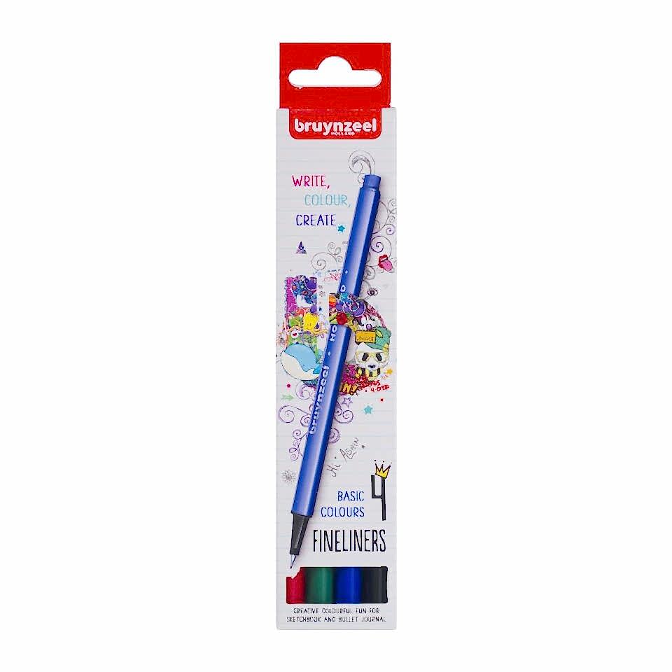 BRUYNZEEL FINELINER 0.4 MM SET 4 RENK