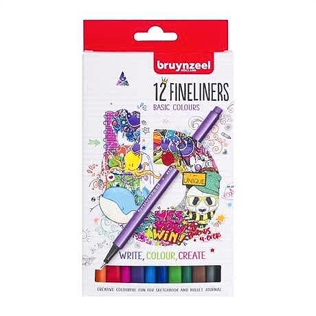 BRUYNZEEL FINELINER 0.4 MM SET 12 RENK