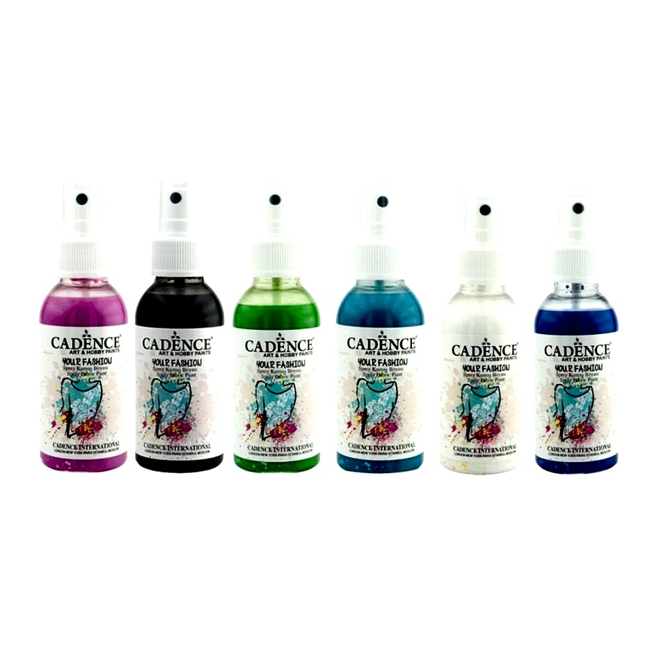 CADENCE SPREY KUMAŞ BOYASI 100ML 6LI SET