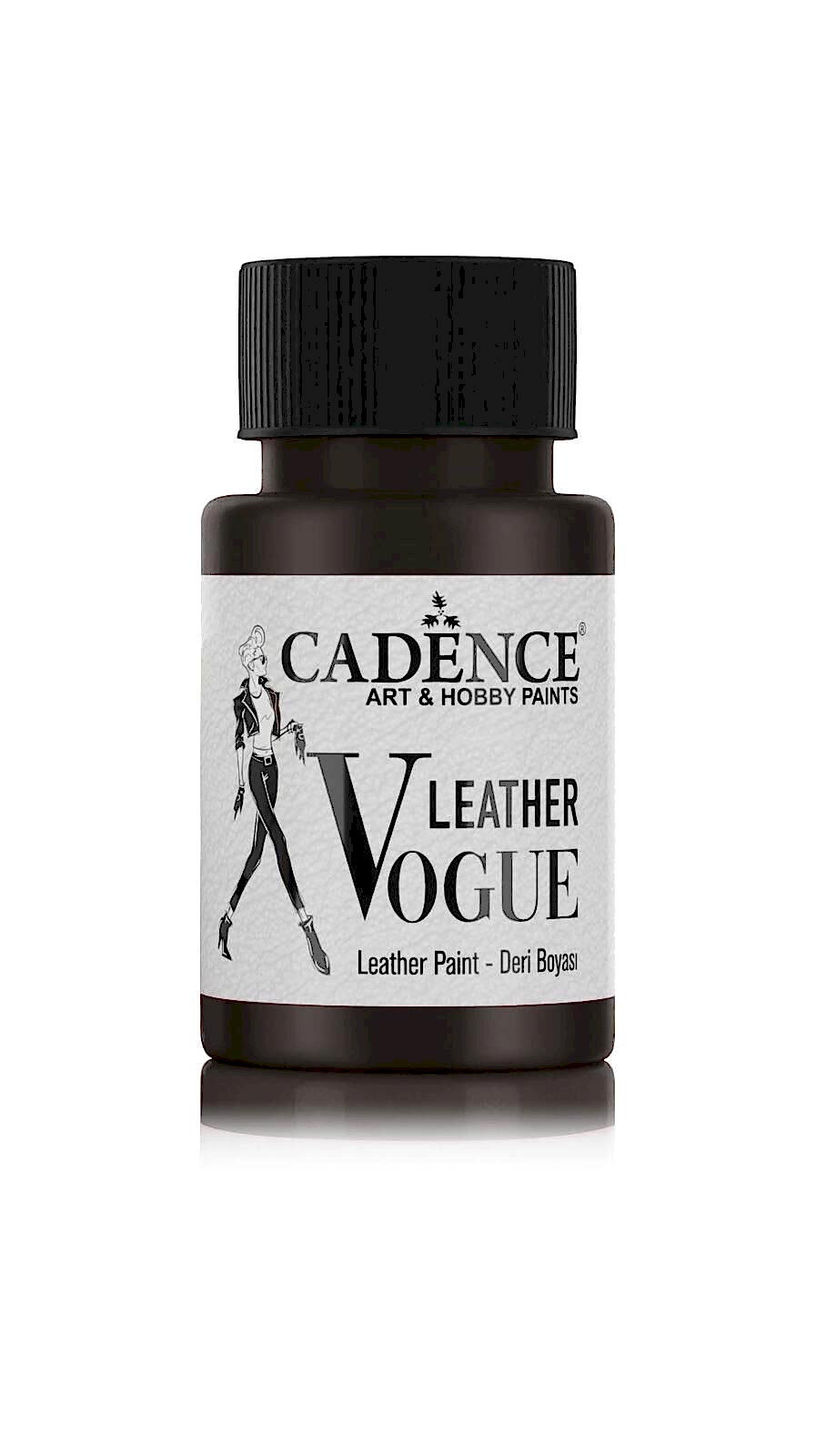 LEATHER VOGUE DERİ BOYASI METALİK LVM-09 SİYAH 50 ML