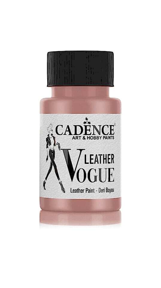 LEATHER VOGUE DERİ BOYASI METALİK LVM-06 GÜL KURUSU 50 ML