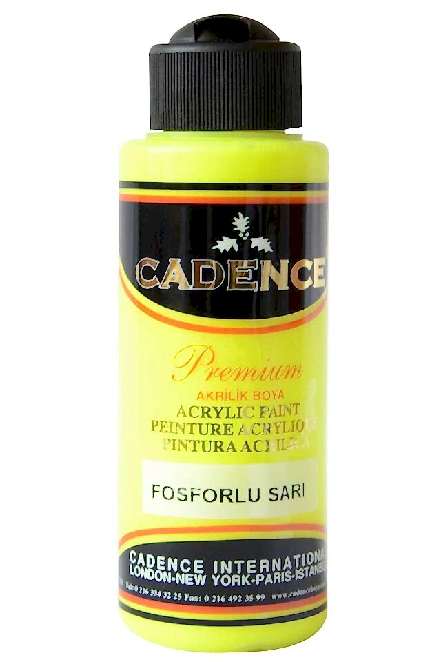 FOSFORLU PREMIUM AKRİLİK SARI 120ML