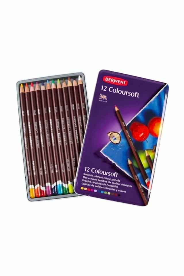 DERWENT COLOURSOFT 12'Lİ METAL KUTU