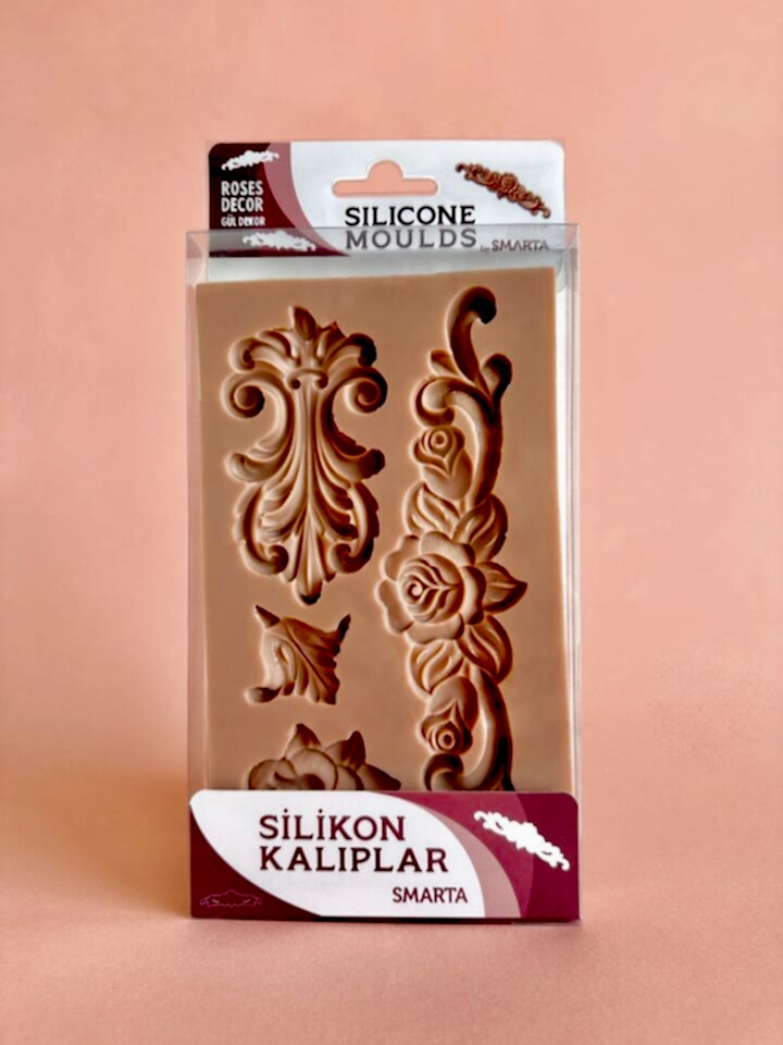 Smarta Silikon Kalıp - Gül Dekor