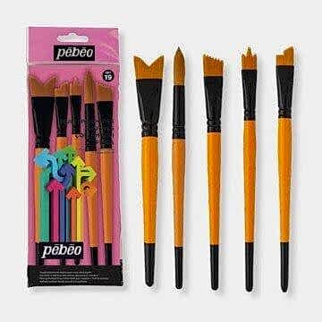 PEBEO 5 Lİ FIRÇA SETİ 1 ROUND+1WAVE+1ANGLE+1HATRIC