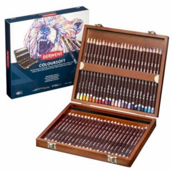 DERWENT COLOURSOFT 48'Lİ AHŞAP KUTU