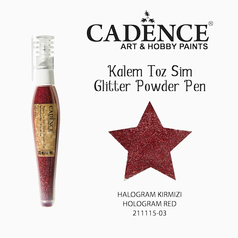 KALEM TOZ SİM 211115-03 HOLOGRAM KIRMIZI 10GR