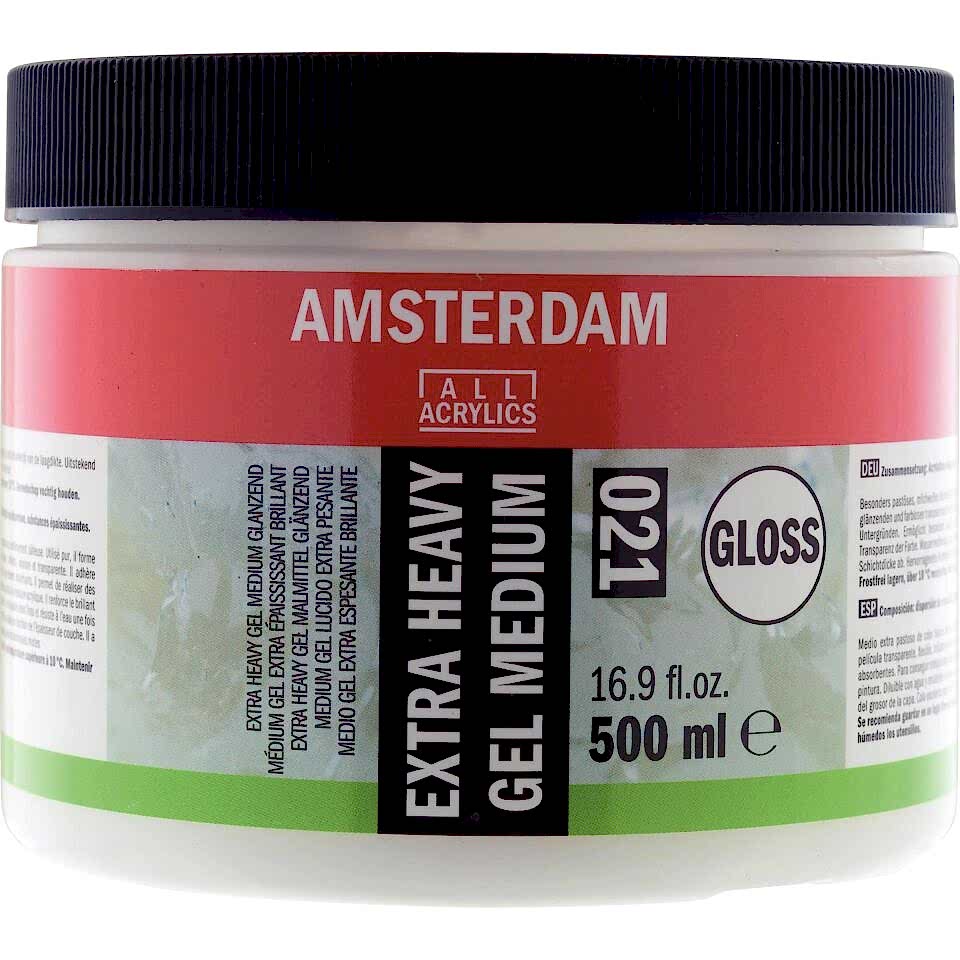 AMSTERDAM EXTRA HEAVY GEL MEDIUM GLOSS 021 500ML