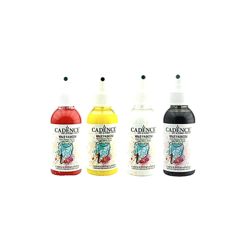 CADENCE SPREY KUMAŞ BOYASI 100ML 4LÜ SET