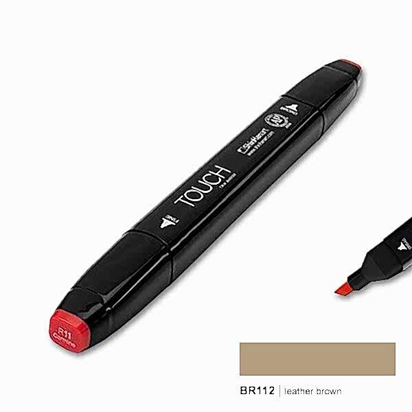 TOUCH TWIN MARKER Br112 LEATHER BROWN