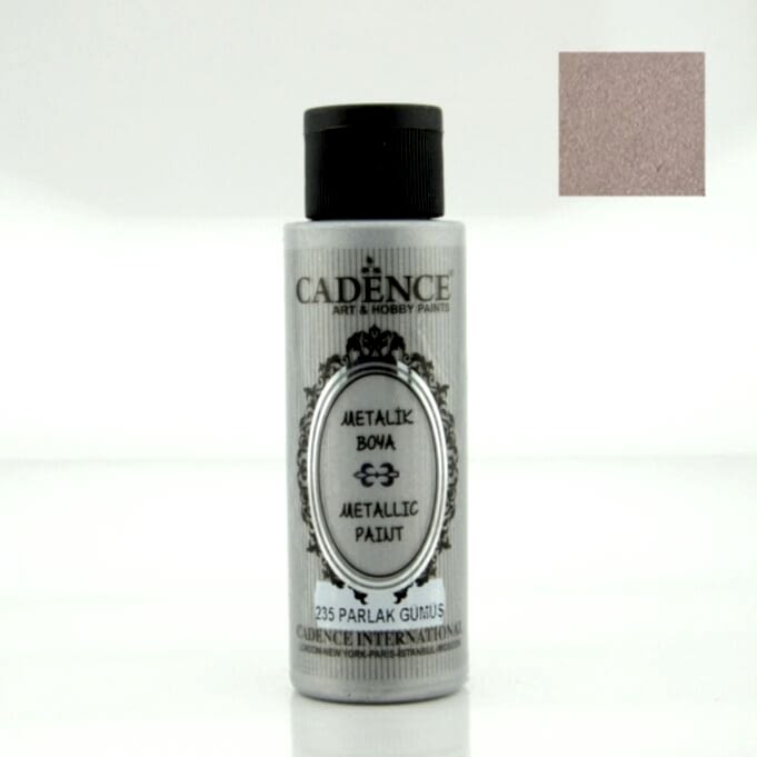 METALİK SEDEFLİ BOYA 235 PARLAK GÜMÜŞ 70ML
