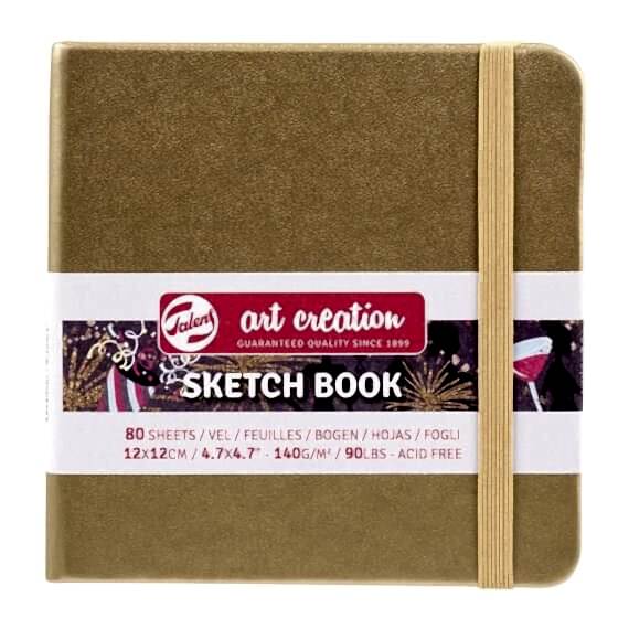 ART CREATION ESKİZ DEFTERİ 140 GR 12 X 12 CM ALTIN