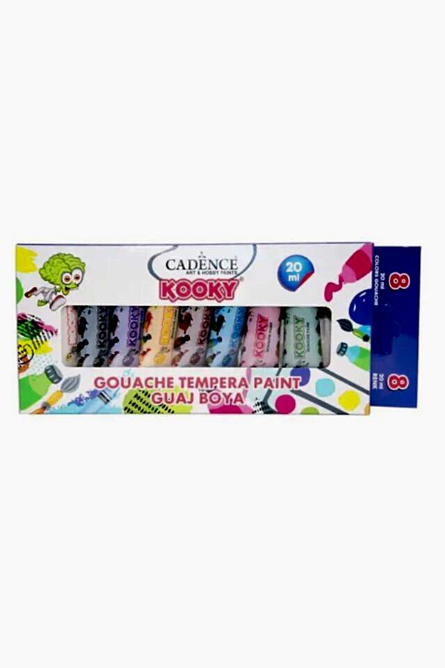 CADENCE KOOKY GUAJ BOYA ( TEMPERA ) 8'Lİ SET 20ML