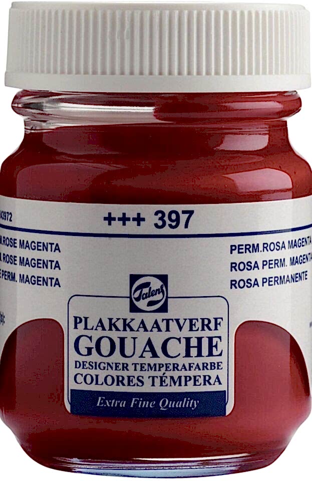 TALENS GOUACHE JAR 16ML PERM. ROSE MAG.