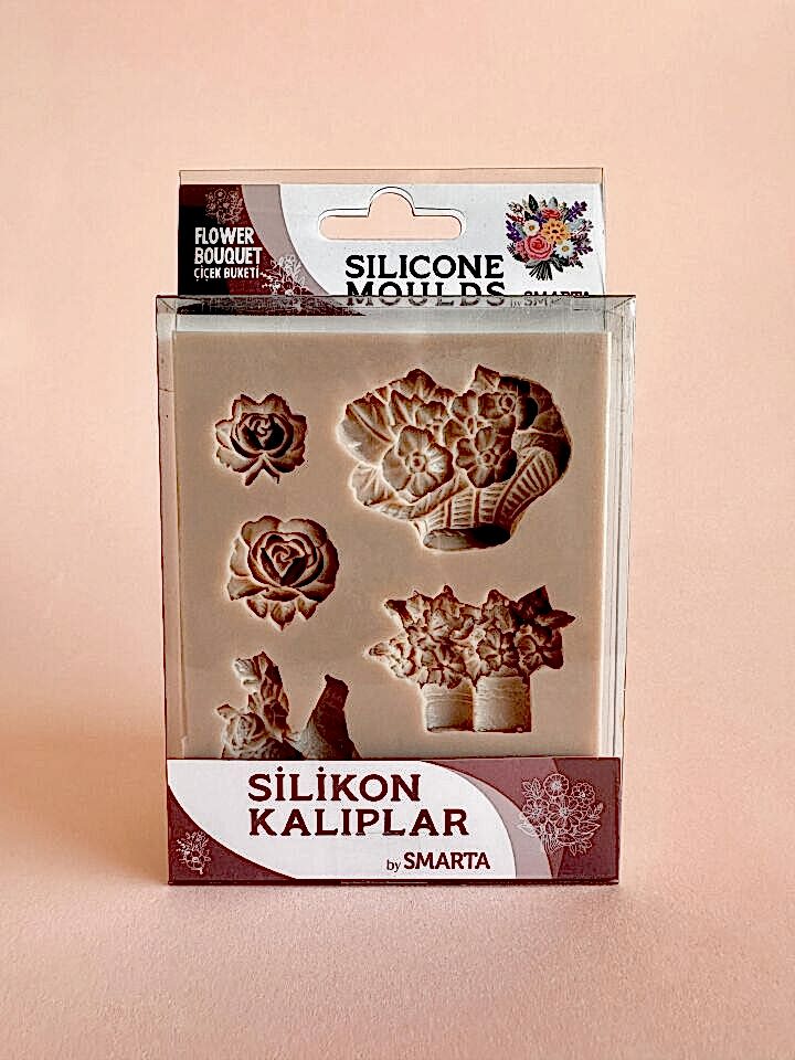 Smarta Silikon Kalıp-Çiçek Buketi Seti