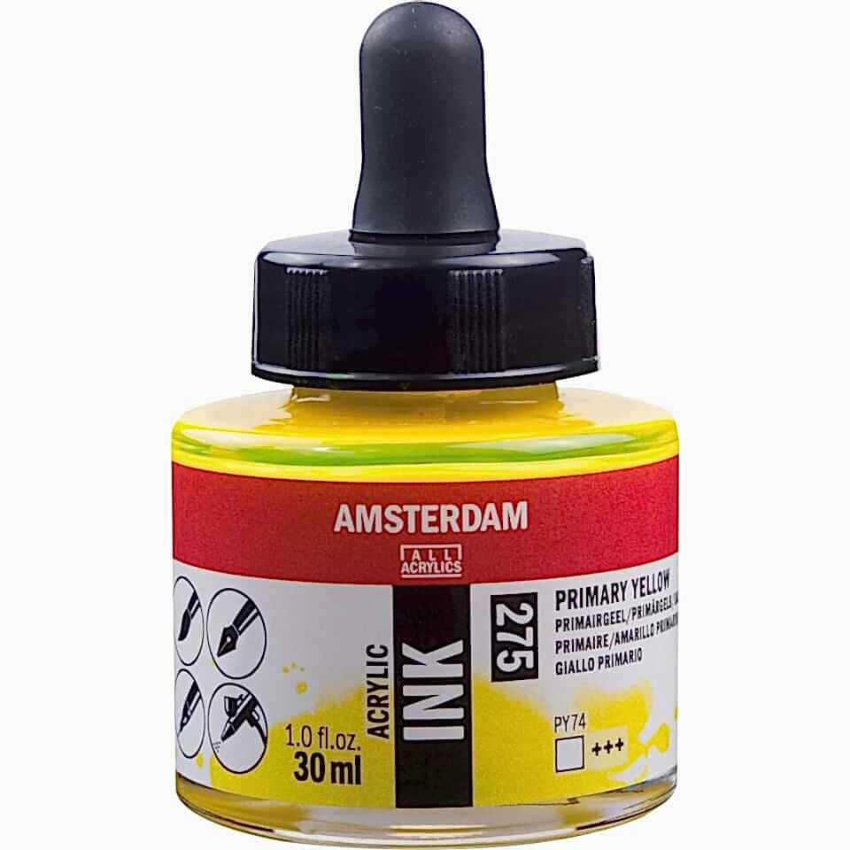 AMSTERDAM AKRİLİK MÜREKKEP 30 ML PRIM.YLW