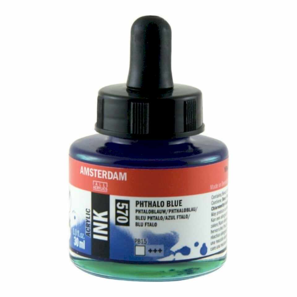 AMSTERDAM AAC INK 30ML PHTH.BLUE