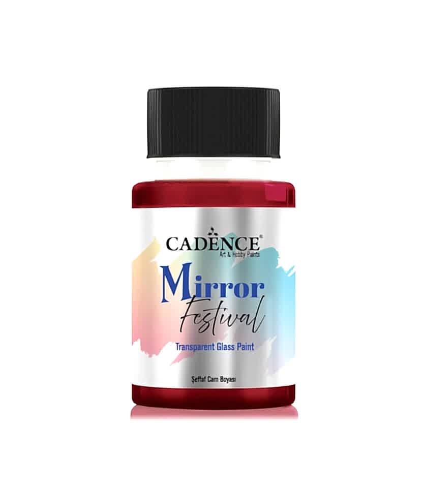 MIRROR FESTİVAL CAM BOYASI MF-08 KIRMIZI 50ML