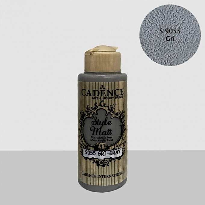 STYLE MAT AKRİLİK BOYA S-9055 GRİ 120ML
