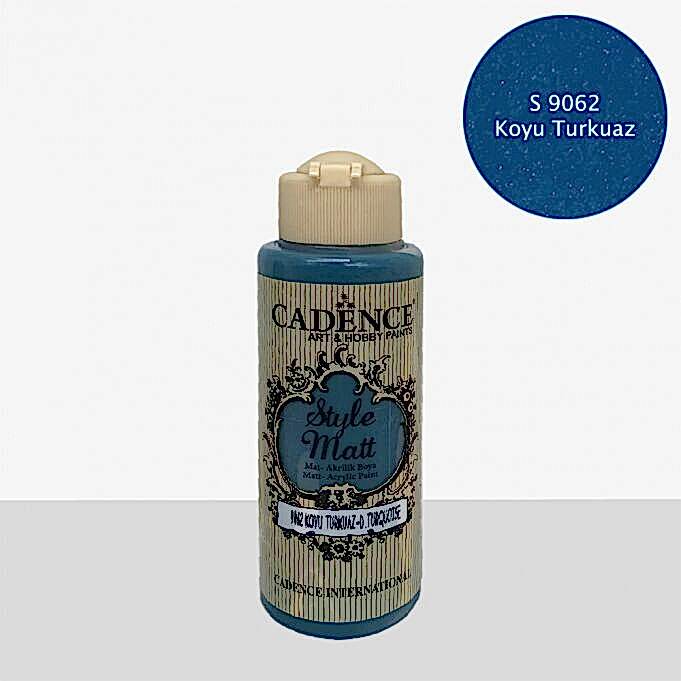 STYLE MAT AKRİLİK BOYA S-9062 KOYU TURKUAZ 120ML