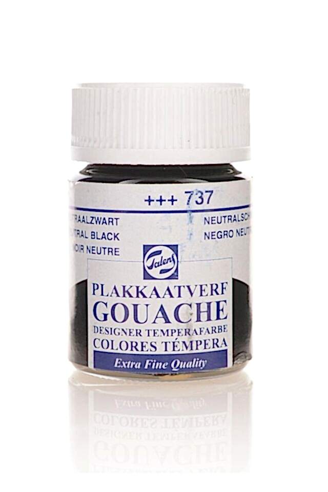TALENS GOUACHE JAR 16ML NEUTRAL BLACK