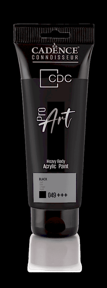 PROART HEAVY BODY AKRİLİK BOYA PR-049 SİYAH 120ML